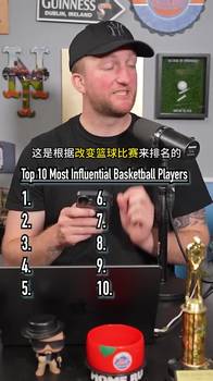 合理？盘点NBA历史十大最具有影响力球星：神仅第2 AI第3